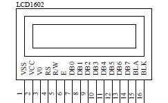 1602液晶引脚图