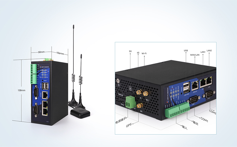 RS485/232/422转以太网型PLC云网关产品细节