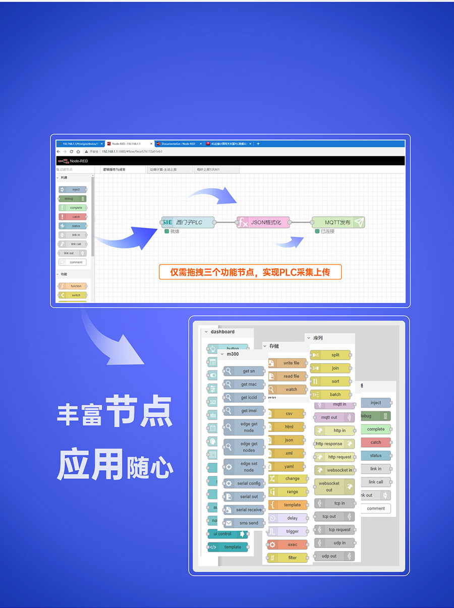 物联网控制器-工业网关M300：它是图形化编程PLC